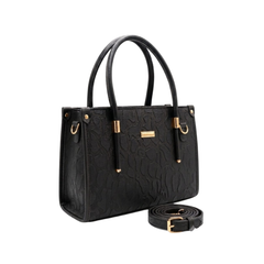The Emboss Luxe Tote – Midnight Black