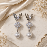 Long White Earrings – Elegant & Timeless