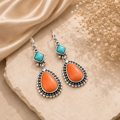 Geometric Tops Earrings – Modern Elegance with a Twist