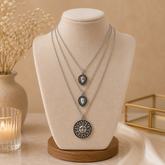 Triple Chain Necklace Set – Chic Layering in One