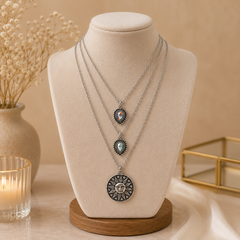 Triple Chain Necklace Set – Chic Layering in One