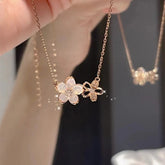 White Flower Rosegold