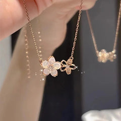 White Flower Rosegold