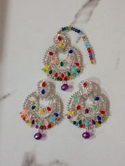 Multicolor Drop Long Earrings – Vibrant & Stylish Statement