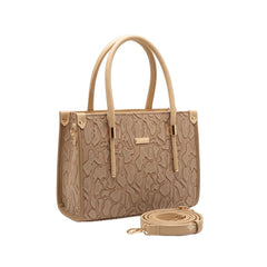 Textured Beige Tote Bag