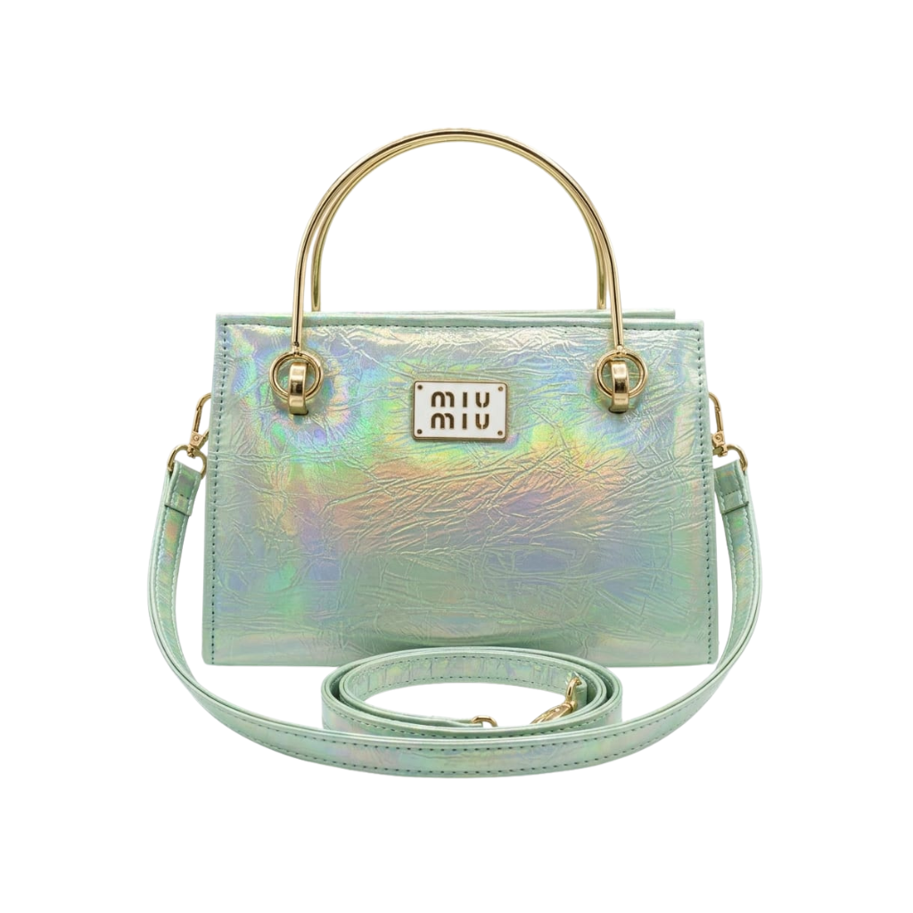 Aurora Mini Box Bag – Mint Glow