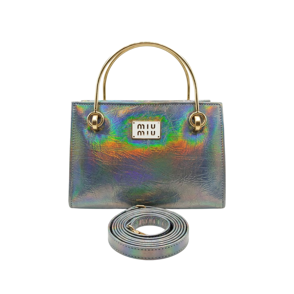 Aurora Mini Box Bag – Blue Mirage