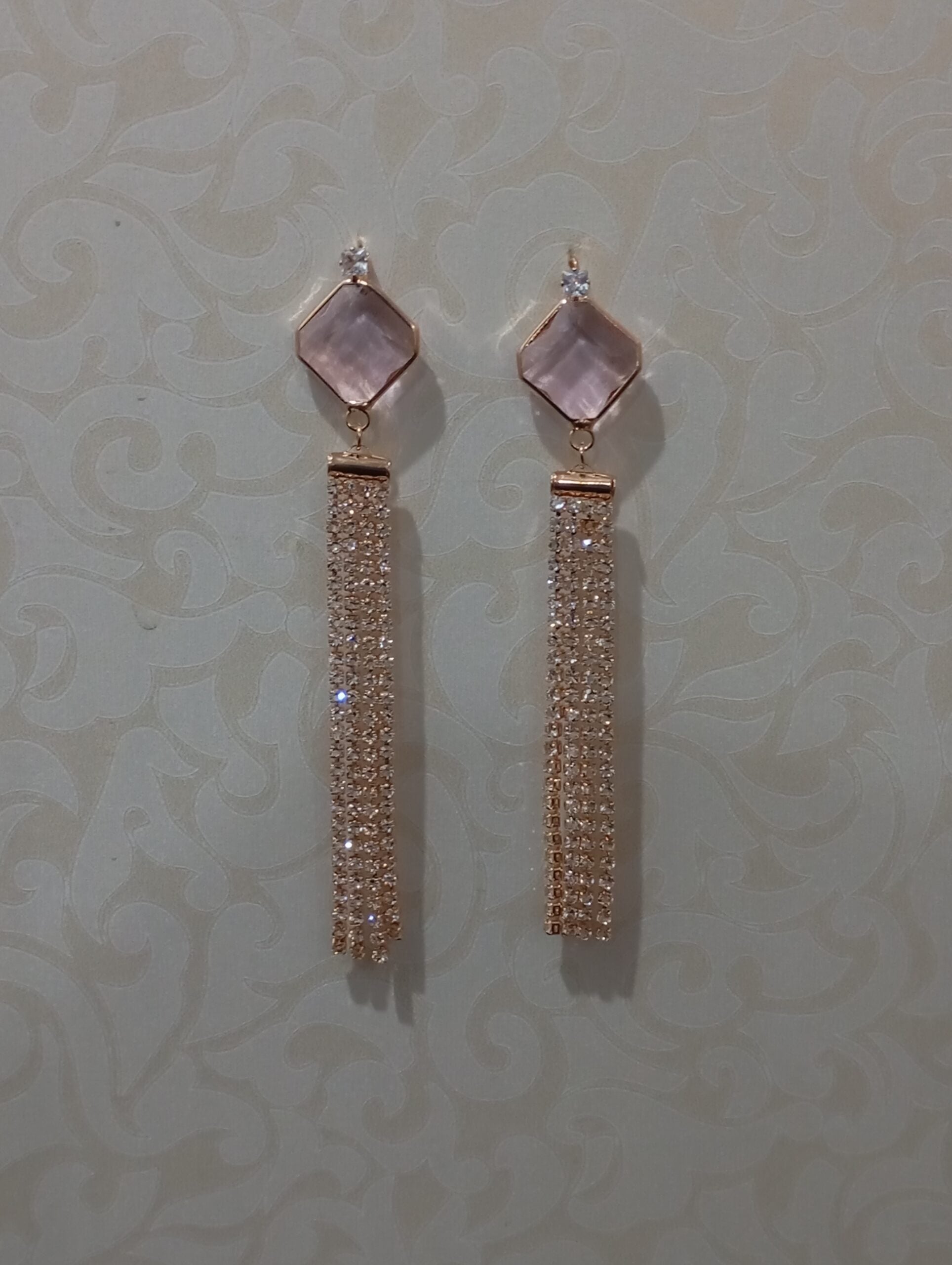Long Pink Earrings – Elegant & Vibrant Statement