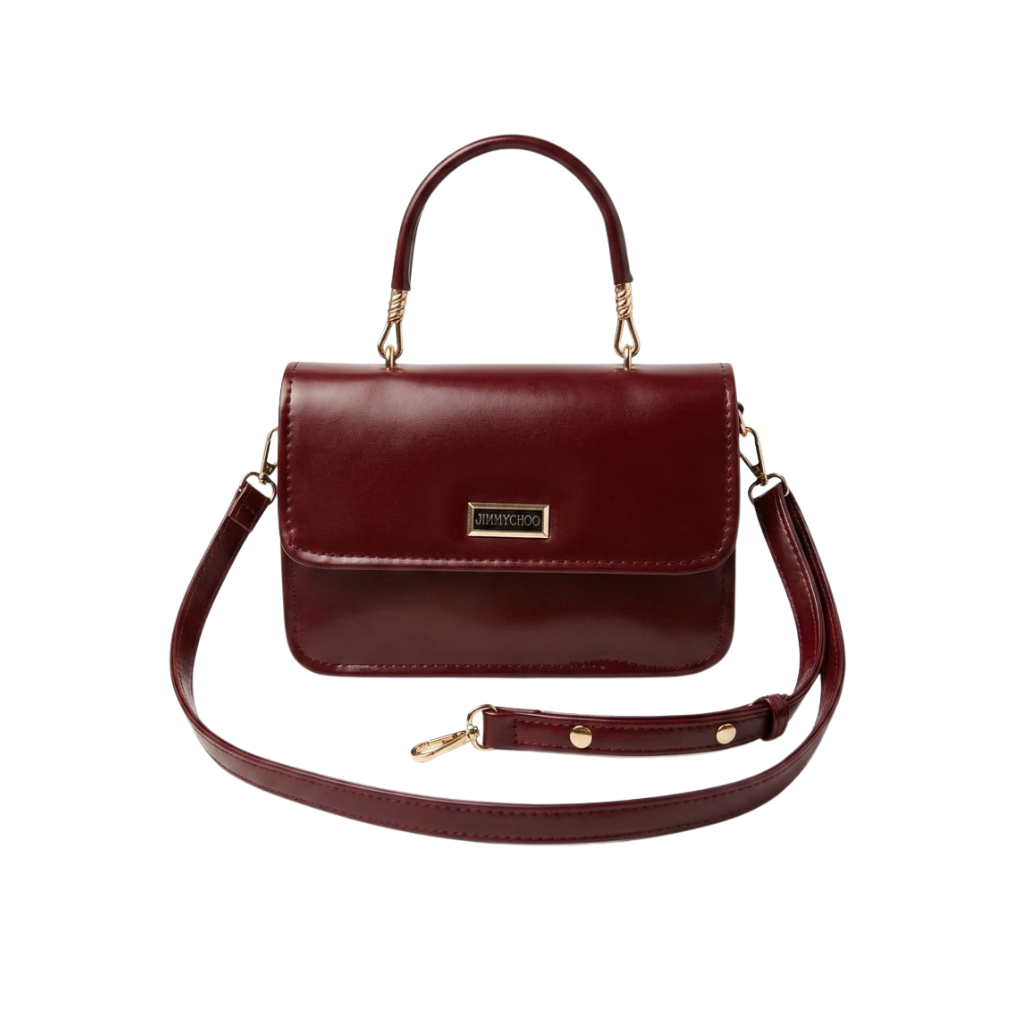 Maroon Elegance Crossbody Bag