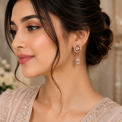 Double Drop Earrings – Timeless Elegance for Every Occasion (Brown)
