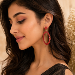 Round Design Earrings – Simple & Elegant Style