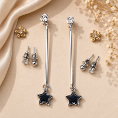 Line Design Earrings – Sleek & Modern Minimalist Style