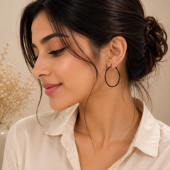 Small Circle Design Earrings – Minimalist & Elegant