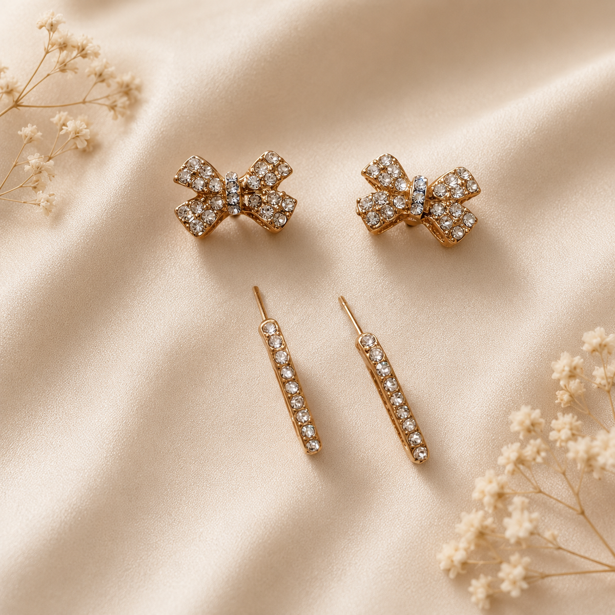 Two Pair Earring Set – Double the Style, Double the Charm