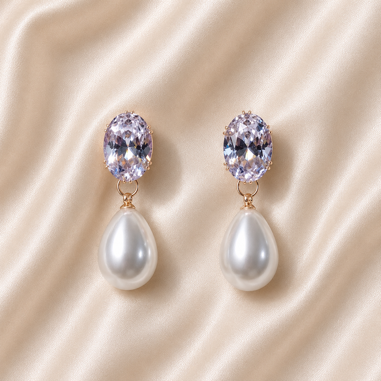 Drop Pearl Earrings – Classic Elegance in Every Drop (White)