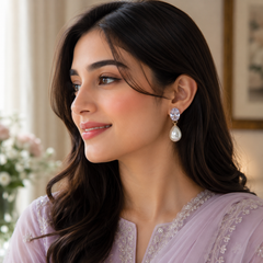 Drop Pearl Earrings – Classic Elegance in Every Drop (White)