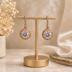 Bali Style Earrings – Classic Hoop Elegance (White)