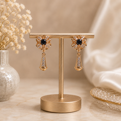 Bow Style Earrings – Sweet Elegance in Every Detail (Black)