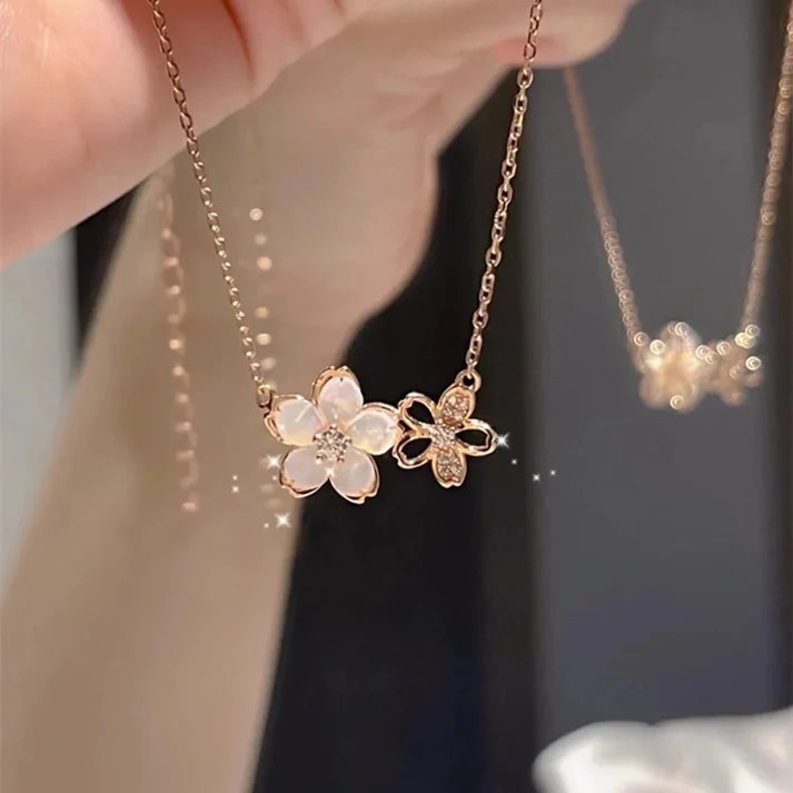 White Flower Rosegold