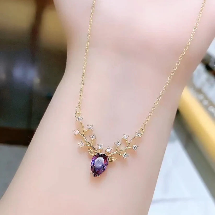 Crystal Diamond Deer Gold