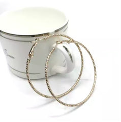 Large Circle Silver Earrings – Bold & Elegant Statement