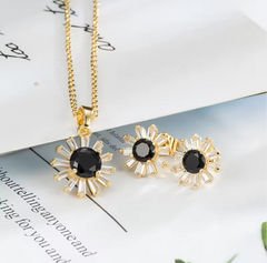 Rose Gold Snowflake Set – Sparkle with Winter Charm