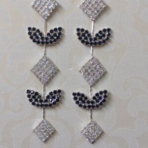 Earrings Black/White