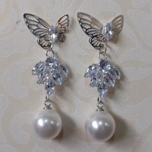 Earrings Long White