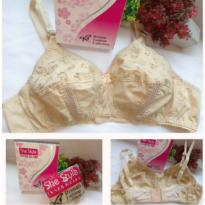 Chikan Half– Elegant Comfort Cup Embroidered Bra