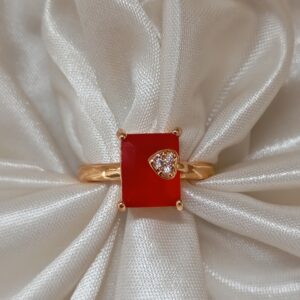 Praxis Red Gemstone Ring