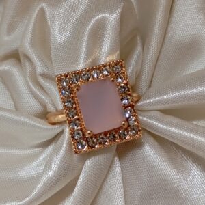 Ring With White Accents