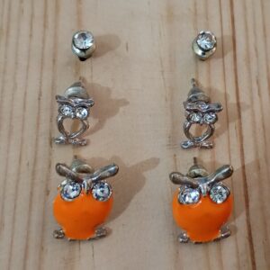 Owl Design 3 Hoops Tops ORNG