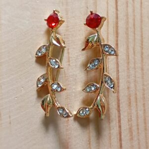 Leaves Tops Design Red
