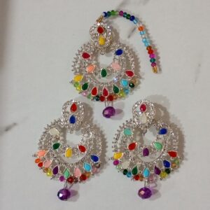 Multicolor Drop Long Earrings