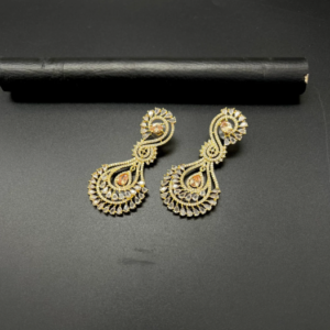Golden Tear Drop Earrings
