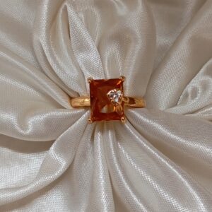 Praxis L-Brown Gemstone Ring