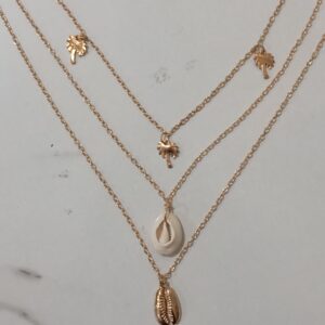 Triple Chain Necklace Set