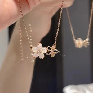 White Flower Rosegold